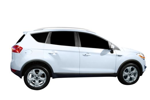 Grand 4x4 suv isolated on white background