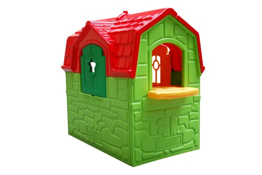 Kid house toy isolated on white