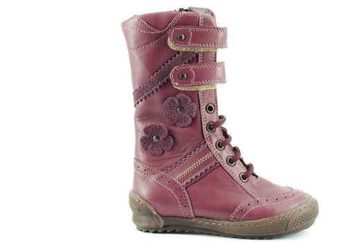 Leather winter boot for little girl
