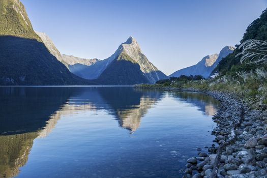 Milford Sound, one of New Zealand's most important tourist attractions and world famous for its natural beauty.