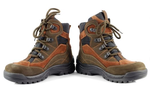 Pair of new hiking boots