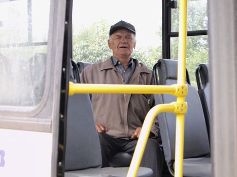 senior in a bus