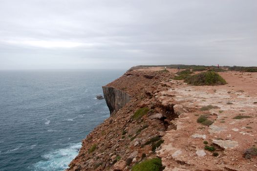 Cliffs and the ocean in Western Australia