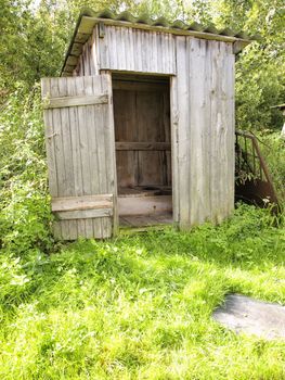 rustic toilet
