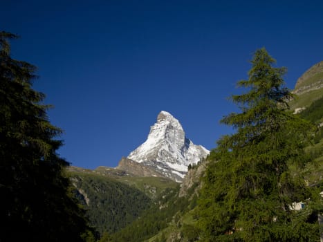 Mt.Matterhorn, landmark of Switzerland