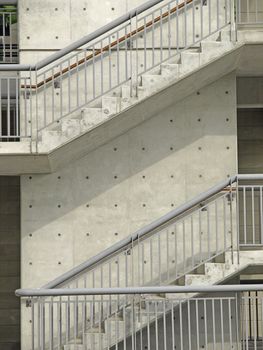External stair and Fire escape of modern building
