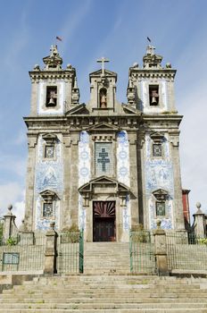 santo ildefonso baroque church in porto portugal