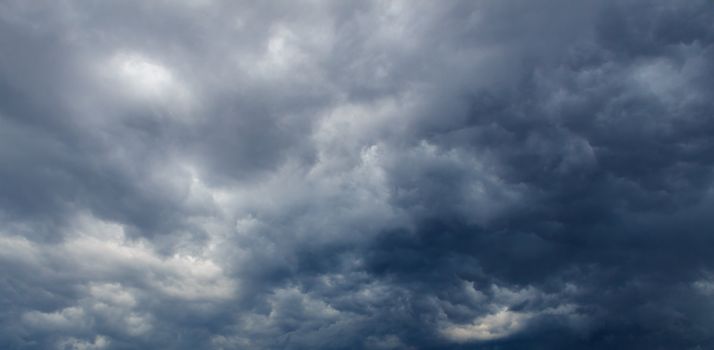 Dark clouds before thunderstorm