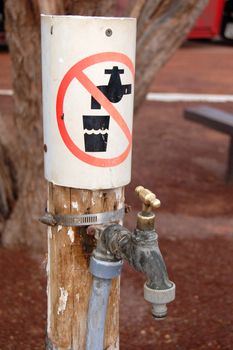 Water tap in Australian outback