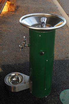 Water tap for people and for dogs