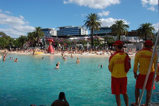 Public waterpool in Brisbane city