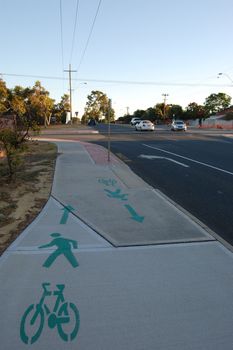 Bike and pedestrian path, Perth, Western Australia