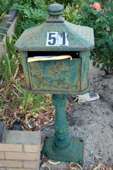 Old stylr private mail box, Perth city, Western Australia