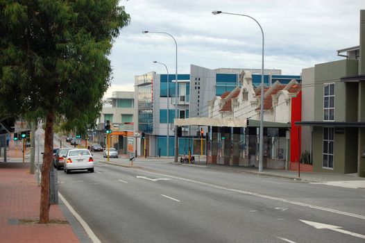 Street near Perth city center, Western Australia