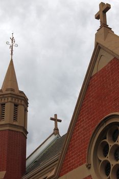 Catholic church and crosses, Perth, Western Australia