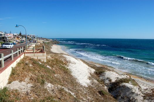 City white sand beach in Perth, Western Australia