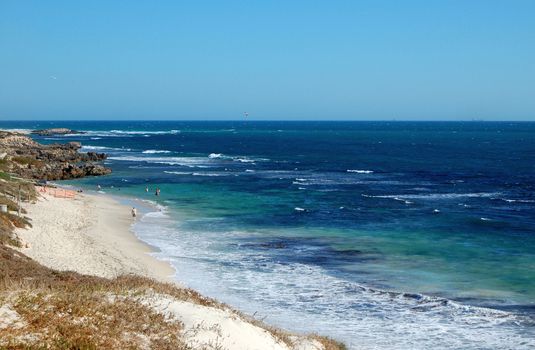 White sand beach in Perth, Western Australia