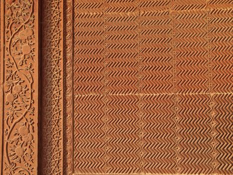 Details of sandstone carving at Fatehpur Sikri, Agra, Uttar Pradesh, India