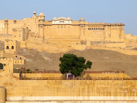 The famous Amber Fort of Jaipur, India