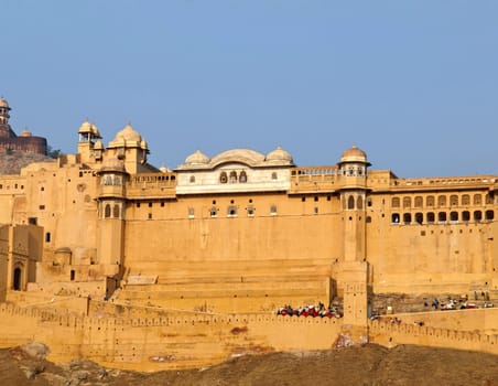 The famous Amber Fort of Jaipur, India