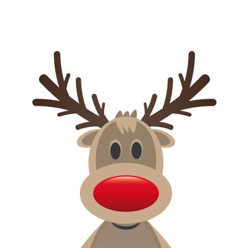 rudolph reindeer red nose santa claus hat