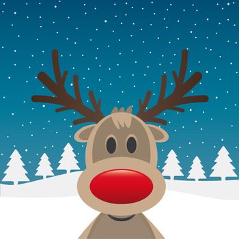 rudolph reindeer red nose santa claus hat