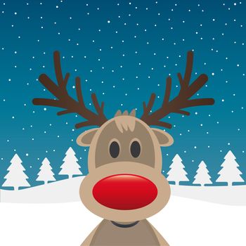 rudolph reindeer red nose santa claus hat