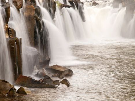 Tad Pha Suam Waterfall, Champasak, Southern of Laos.
