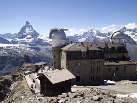 Matterhorn the Switzerland symbol viewed from the Gornergrat station