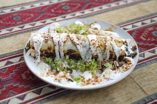 turkish kebab plate in istanbul