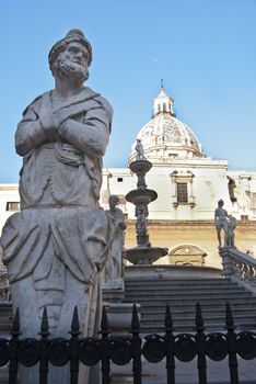 Main Pretoria place in Palermo (square shame). Sicily