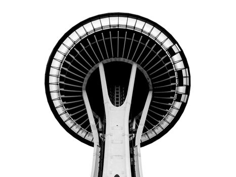 SEATTLE - SEPTEMBER 6: Space Needle in Seattle on September 6, 2011 in Seattle, USA. The Space Needle was built in 1962 and is a symbol of that year's World's Fair.