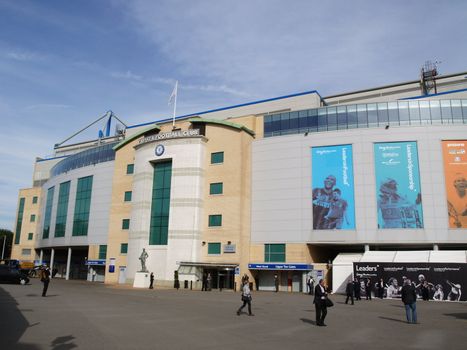 LONDON - OCTOBER 7. Chelsea FC Stamford Bridge Stadium on October 7, 2010 in London, England. Chelsea football team won the Champions League in 2012