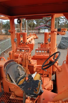 Mining vehicle in museum, Western Australia