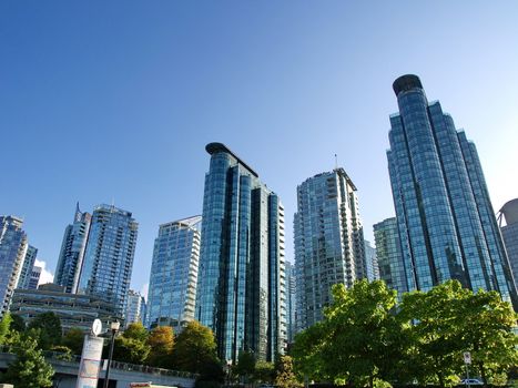 Towers of Vancouver BC, Canada