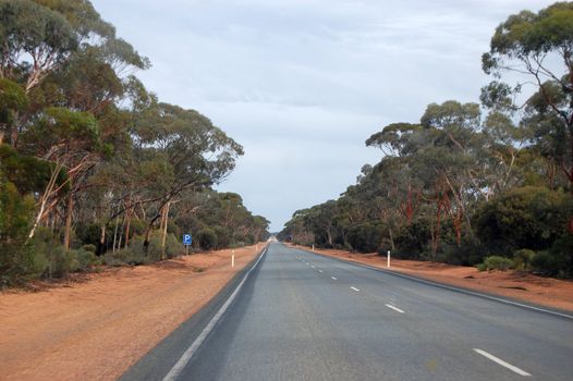 Empty highway in outback, Western Australia