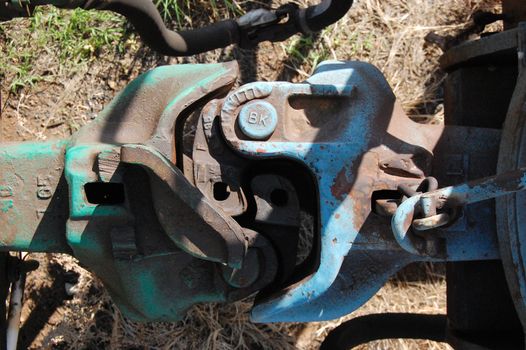 Wagon coupling in Alice Springs, Australia