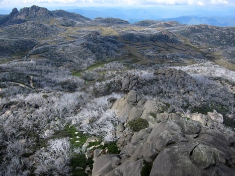 Mountains in Mount Buffalo national park, Australia