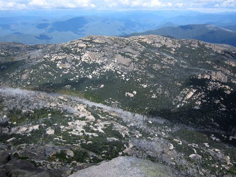 Mountains in Mount Buffalo national park, Australia