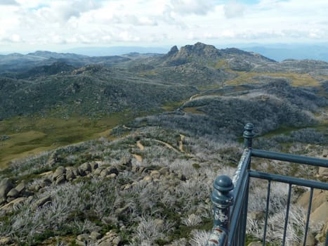 Mount Buffali National Park, lookout on the rock, Australia