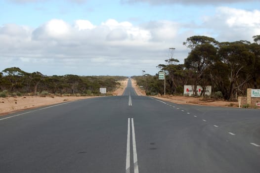 Empty road in outback, Western Australia