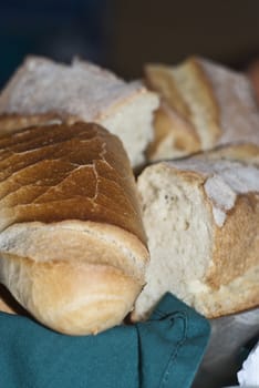 Sicilian slices of bread in the container