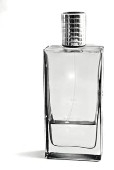 men's parfume in beautiful bottle isolated on white