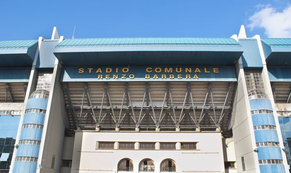 PALERMO - ITALY , JULY 25: Stadio Renzo Barbera (previously and still commonly known as Stadio La Favorita) is a football stadium in Palermo.The stadium is owned by the town of Palermo and is used, to the home matches of the football team of Palermo Calcio. July 25, 2012 in Palermo, Italy