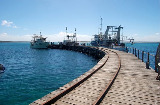 Town jetty with rails, South Australia