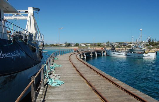 Town jetty with rails, South Australia