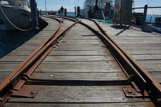 Town jetty with rails, South Australia