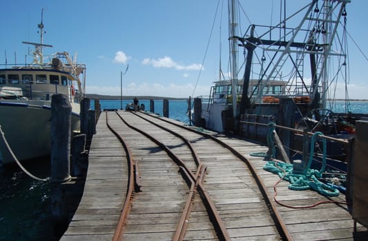 Town jetty with rails, South Australia