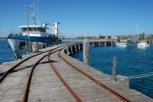 Town jetty with rails, South Australia