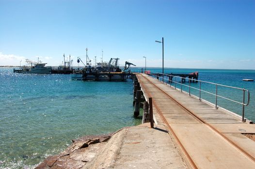 Town jetty with rails, South Australia